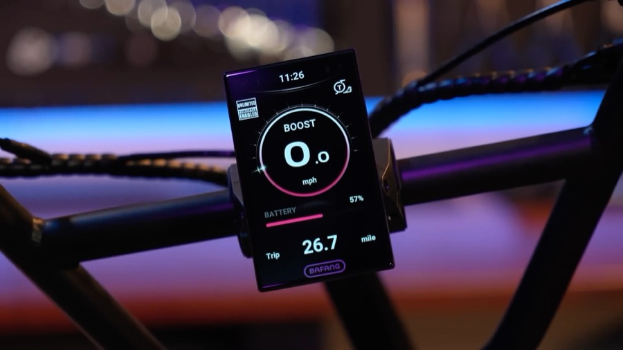 Bafang colour display in boost mode