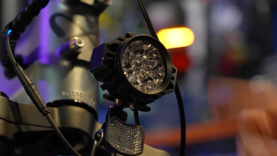 LED headlight close-up