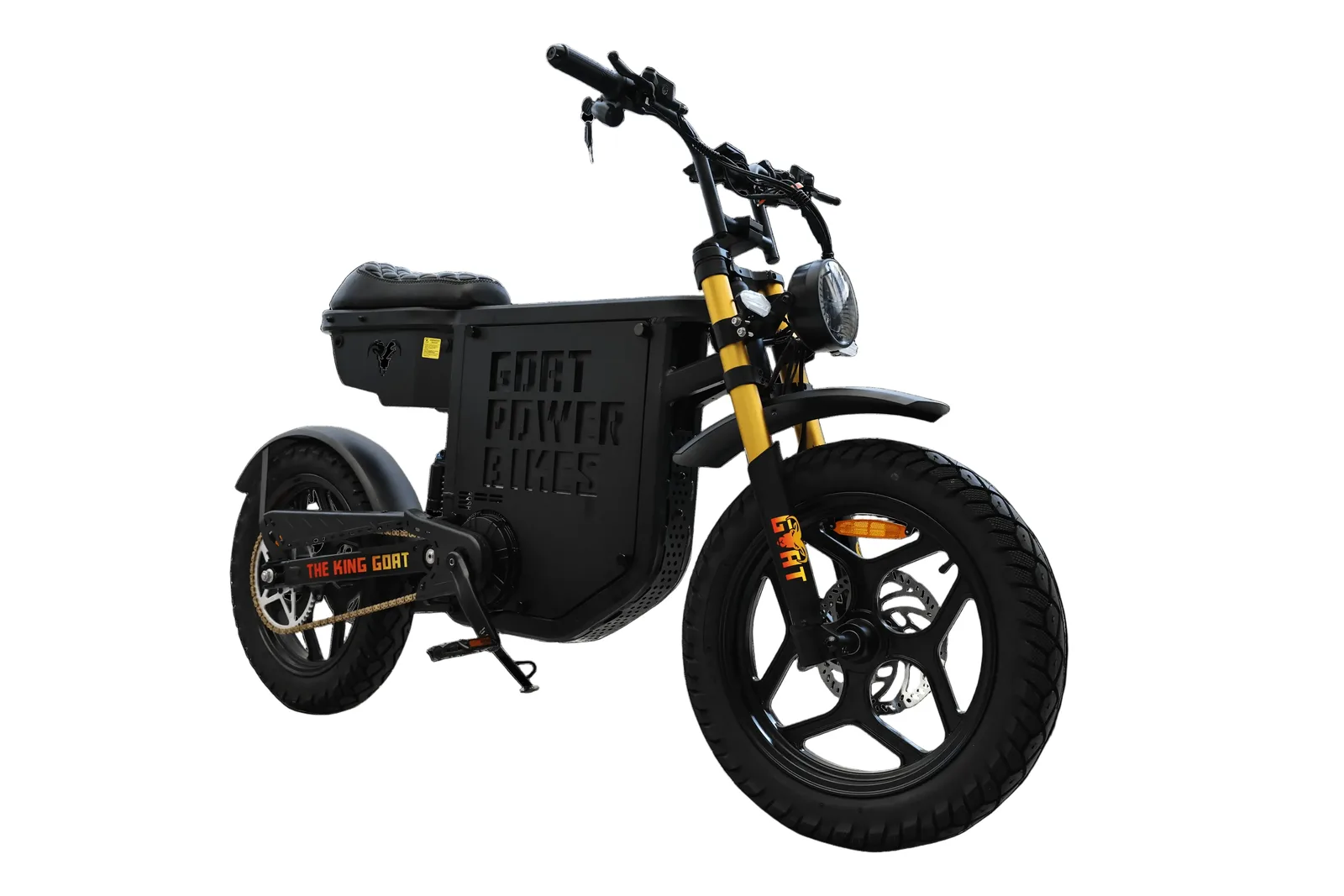 King Goat V3 in Black with Gold Forks