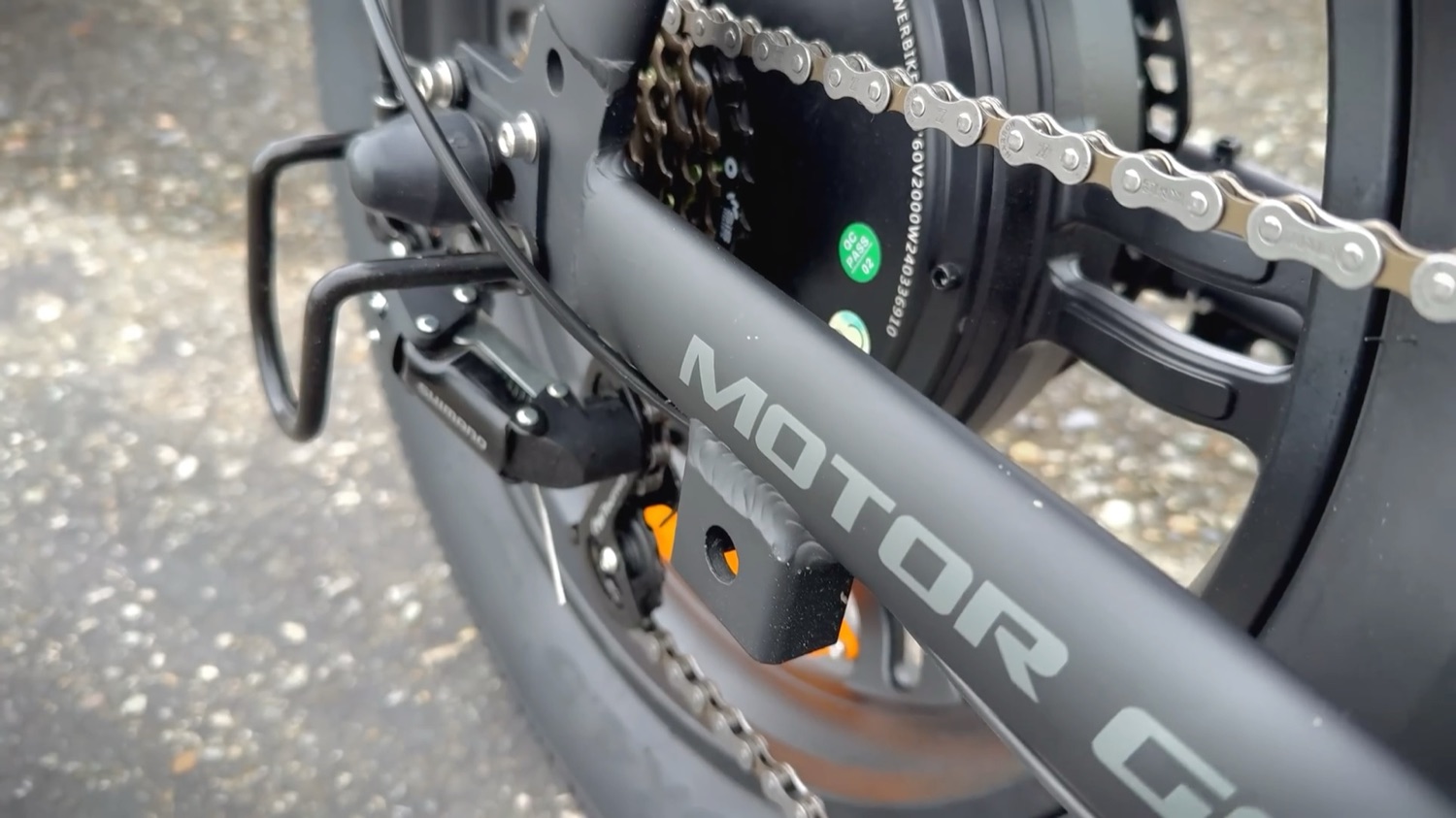 Motor Goat fat tire tread close-up