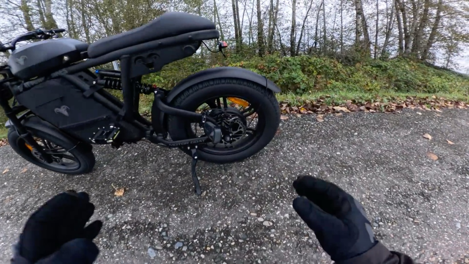 Motor Goat side profile on gravel