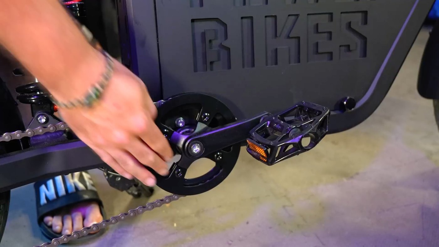 Mini Goat chainring, short crank and WGO pedal