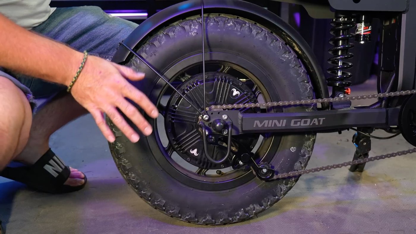 Mini Goat rear mag wheel and swingarm