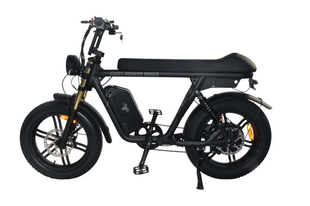 Power Goat V3 in Black with gold inverted forks