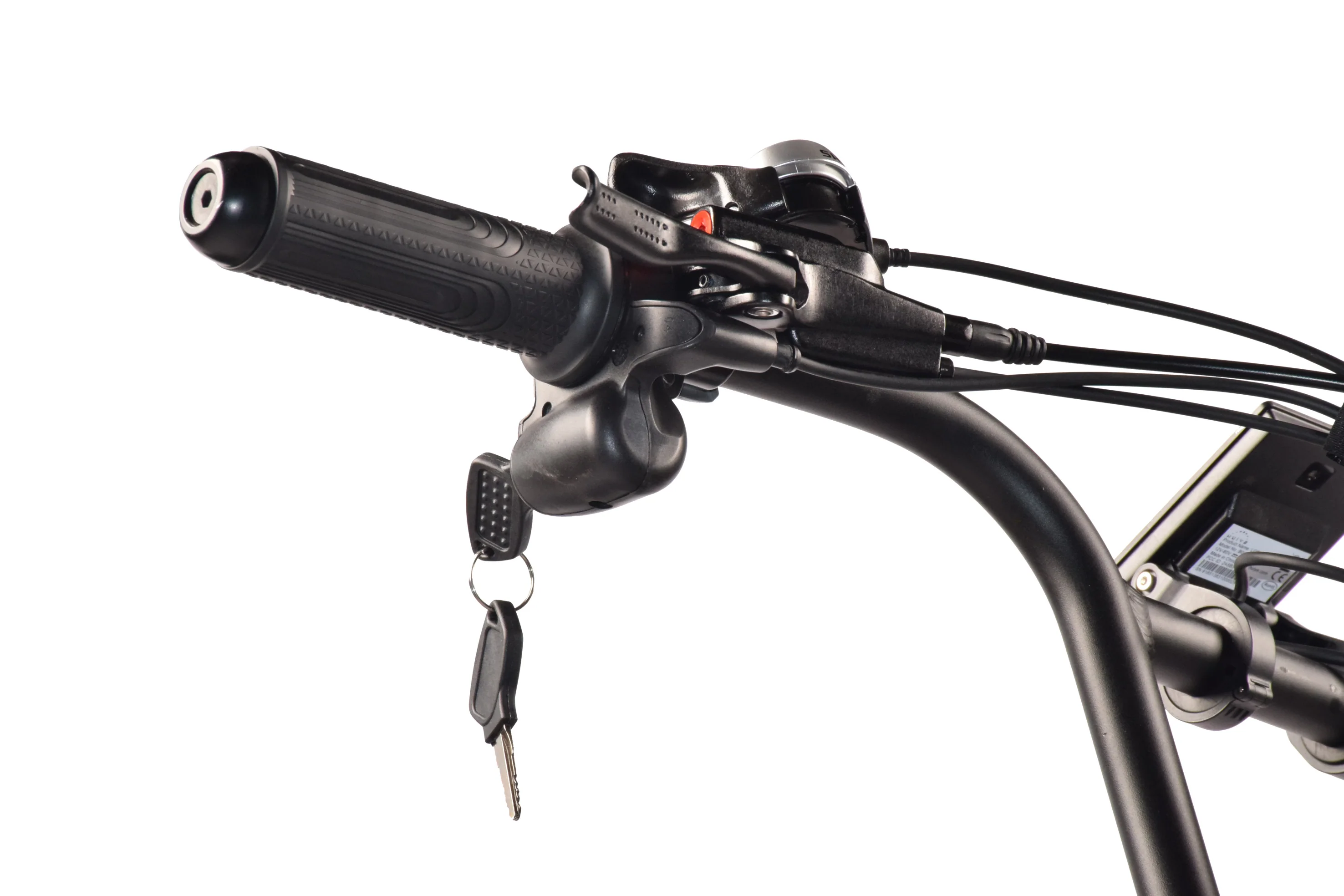 Power Goat V3 grip, brake lever and ignition key